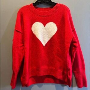 Red Heart Sweater w/matching pet sweater